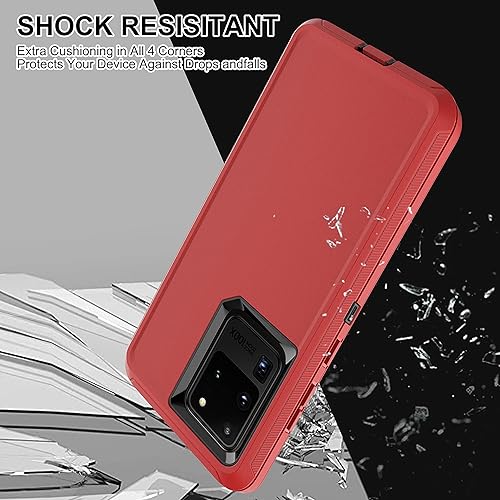 Miniatura 6 de HONG-AMY Funda para S20 Ultra, funda para Samsung Galaxy S20 Ultra con protector de pantalla de TPU flexible autorreparable 2 paquetes, funda de