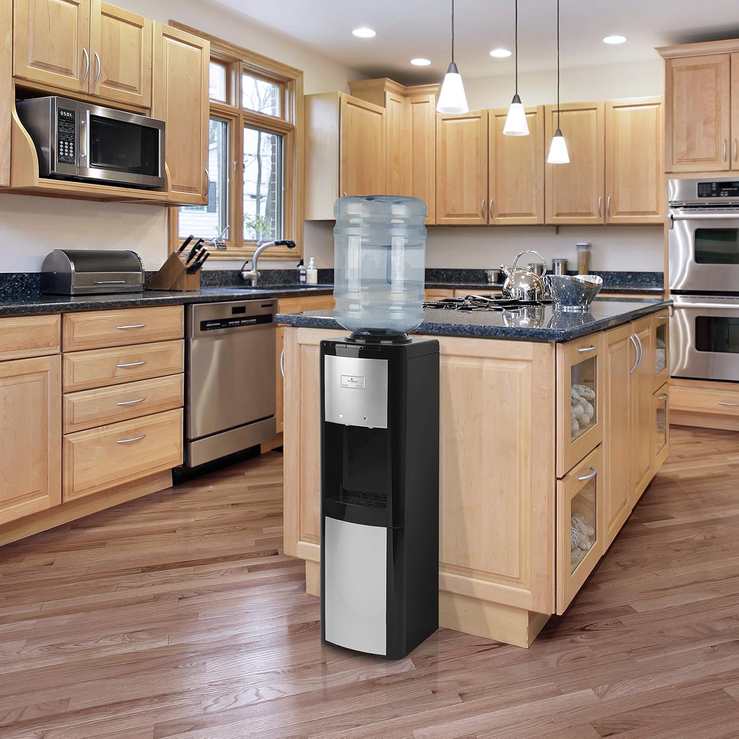 Exclusive Special Vitapur Top Load (Room and Cold) Black/Platinum Water Dispenser, one size