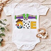 Vista 2 de Toy First Birthday Shirt I'm One Outfit Girl Boy Party Bodysuit