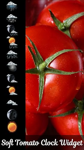 Widget de relógio de tomate macio