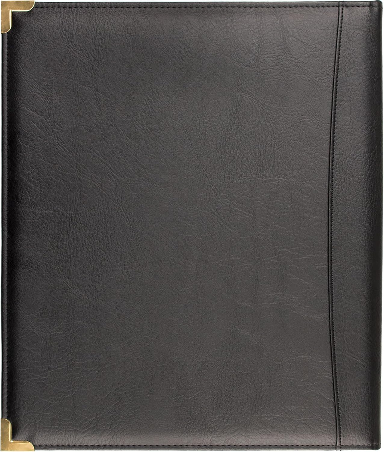 Protec Leatherette Deluxed Padded Sheet Music Folder with Brass Corners, Model F2BK