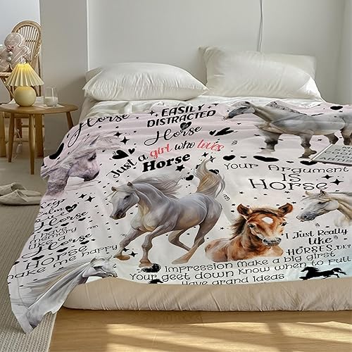 Miniatura 8 de Manta de bebé retro con caballo salvaje, regalos para niños y niñas, decoración occidental de animales de felpa, suave y ligera, manta de franela