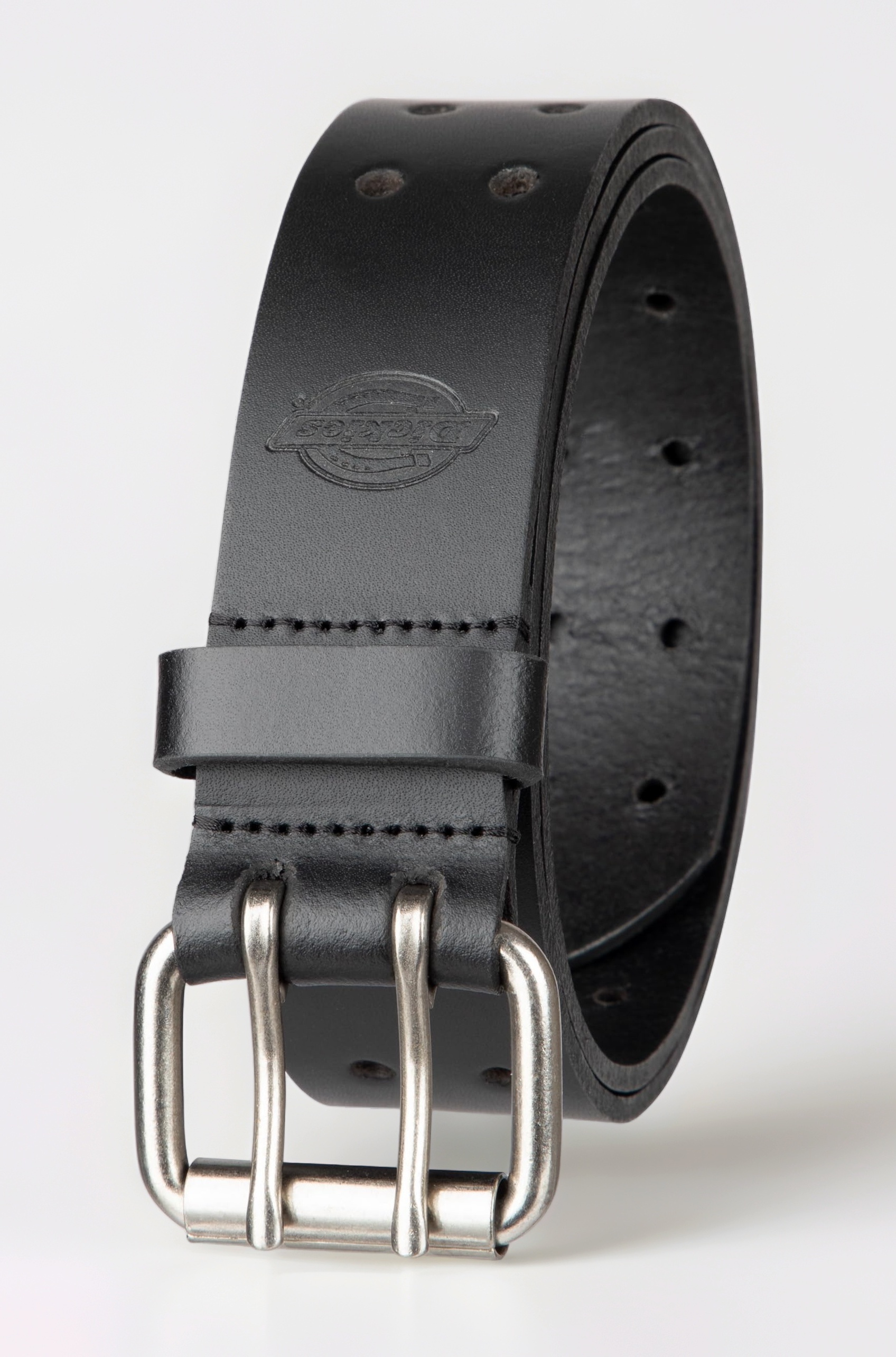 Dickies Men's Leather Two Hole Double Prong Bridle Belt