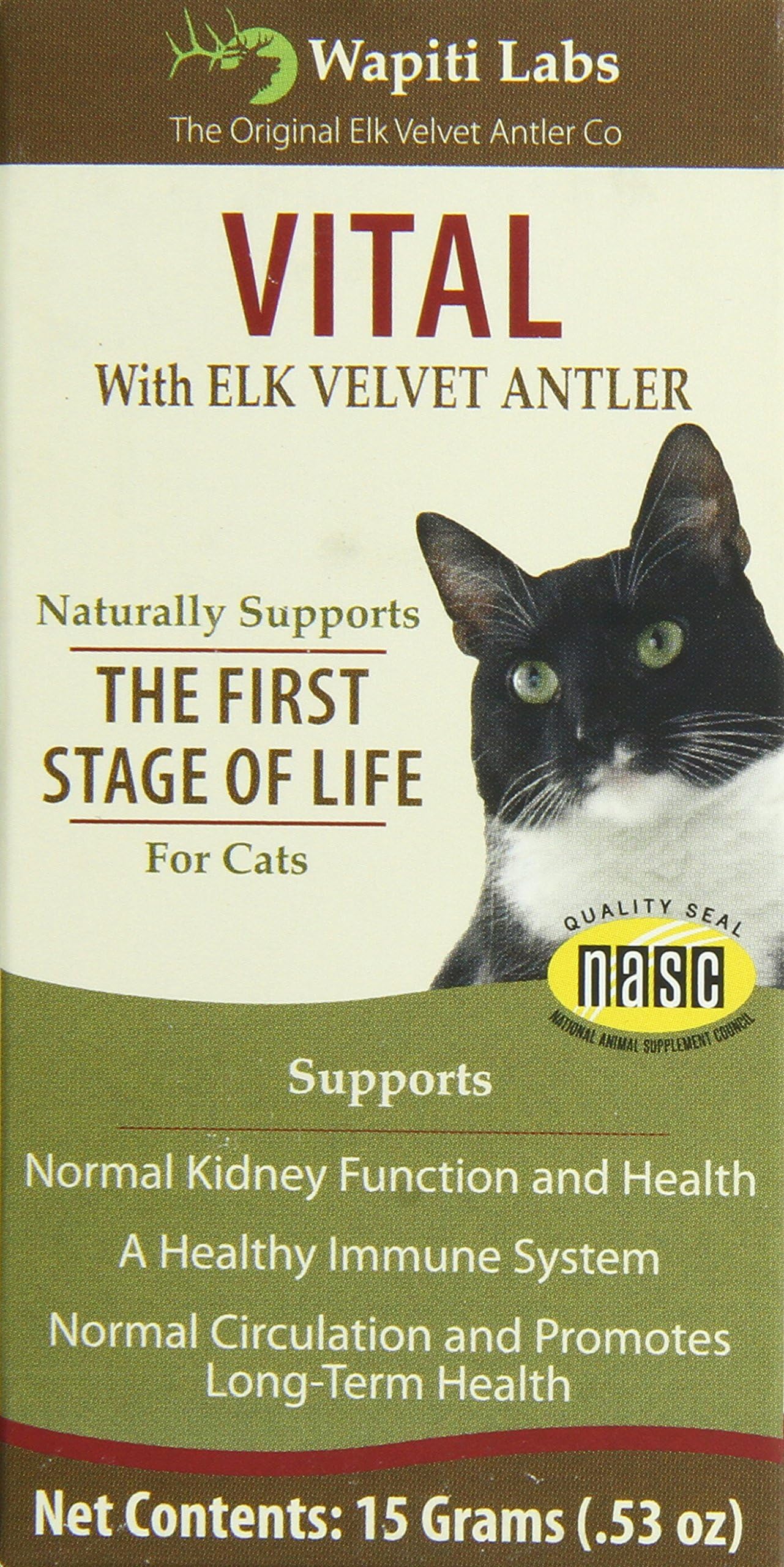 Wapiti Labs Cat Vital Formula, 15gm
