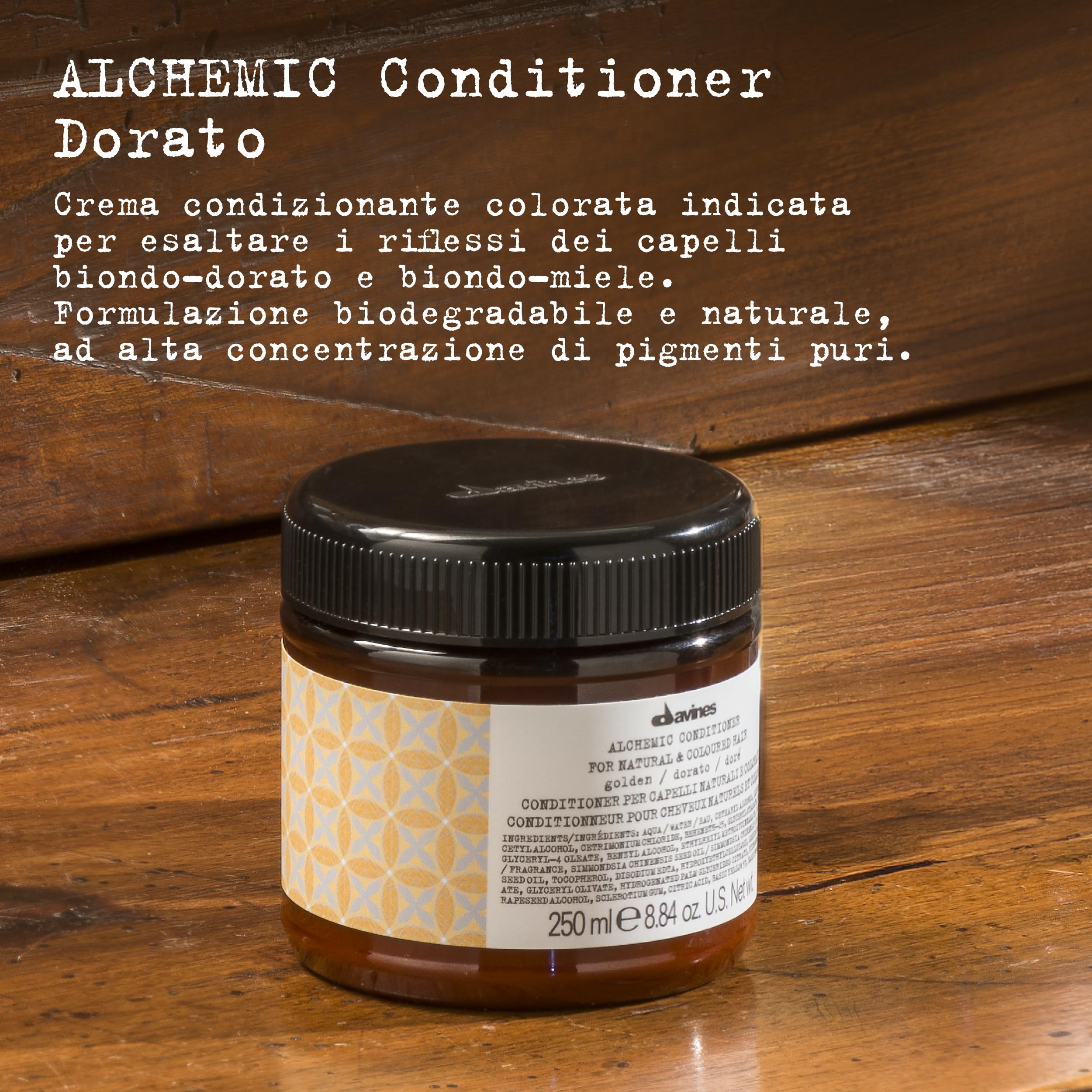 Davines ALCHEMIC Conditioner Golden - Crema condizionante colorata - 250 ml
