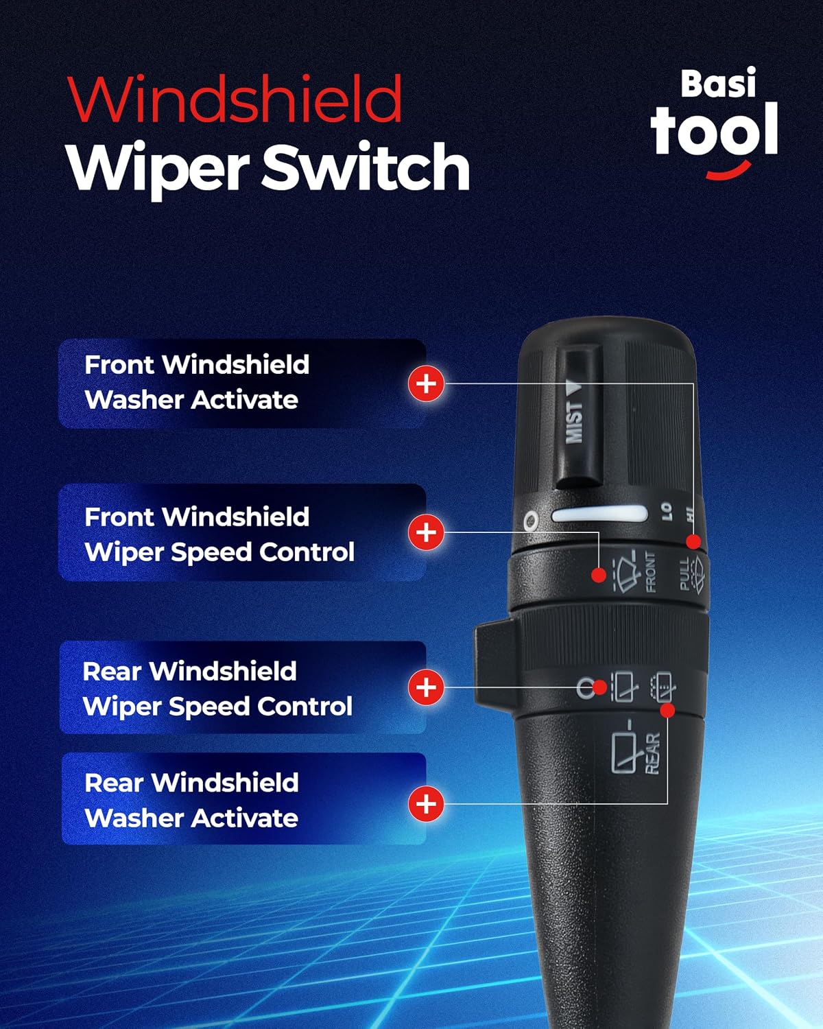 Windshield Wiper Switch, Fit for Jeep Wrangler, Patriot, Compass