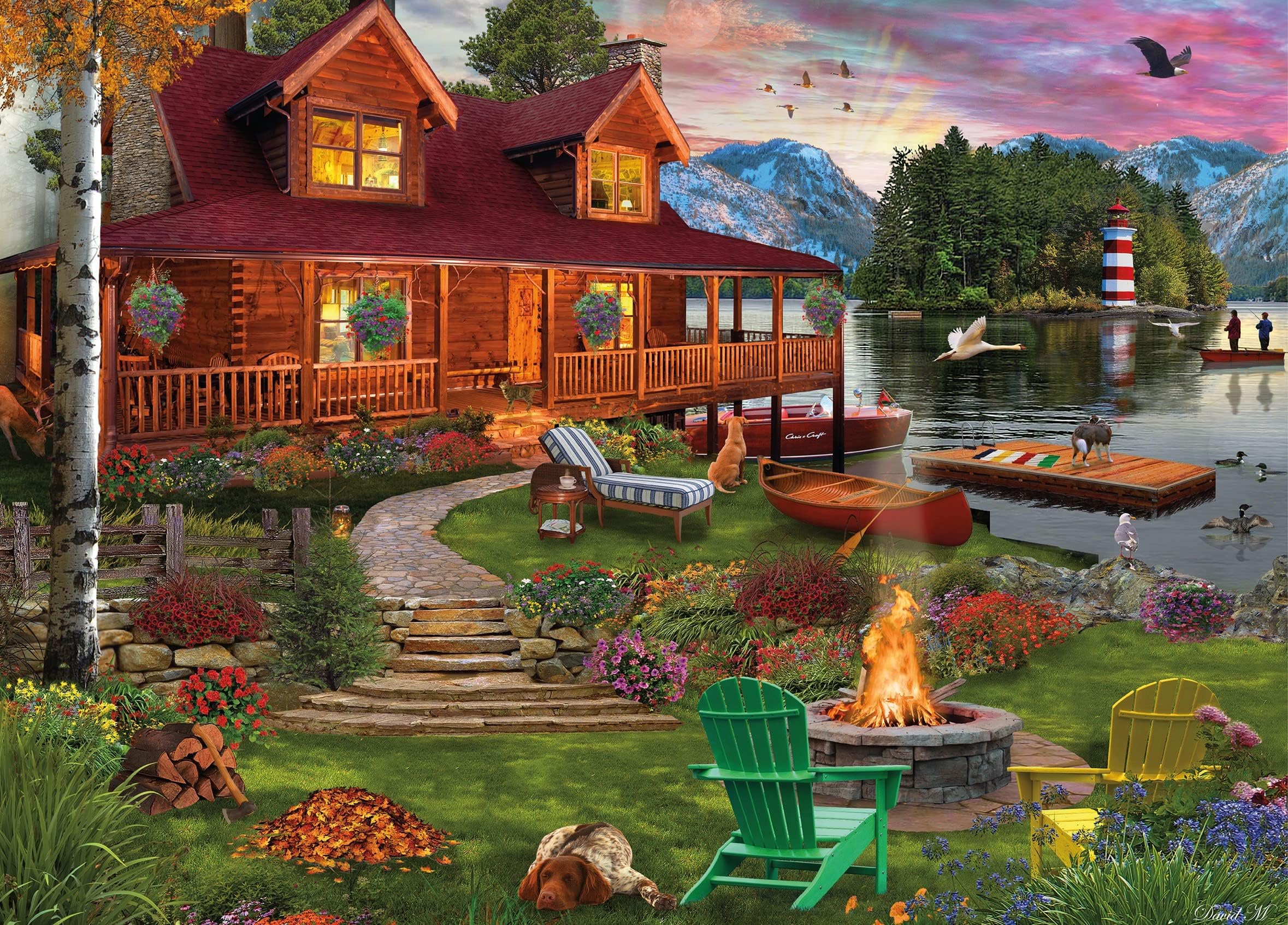 CeacoDavid MacLean - Cottage Retreat - 1000 Piece Jigsaw Puzzle
