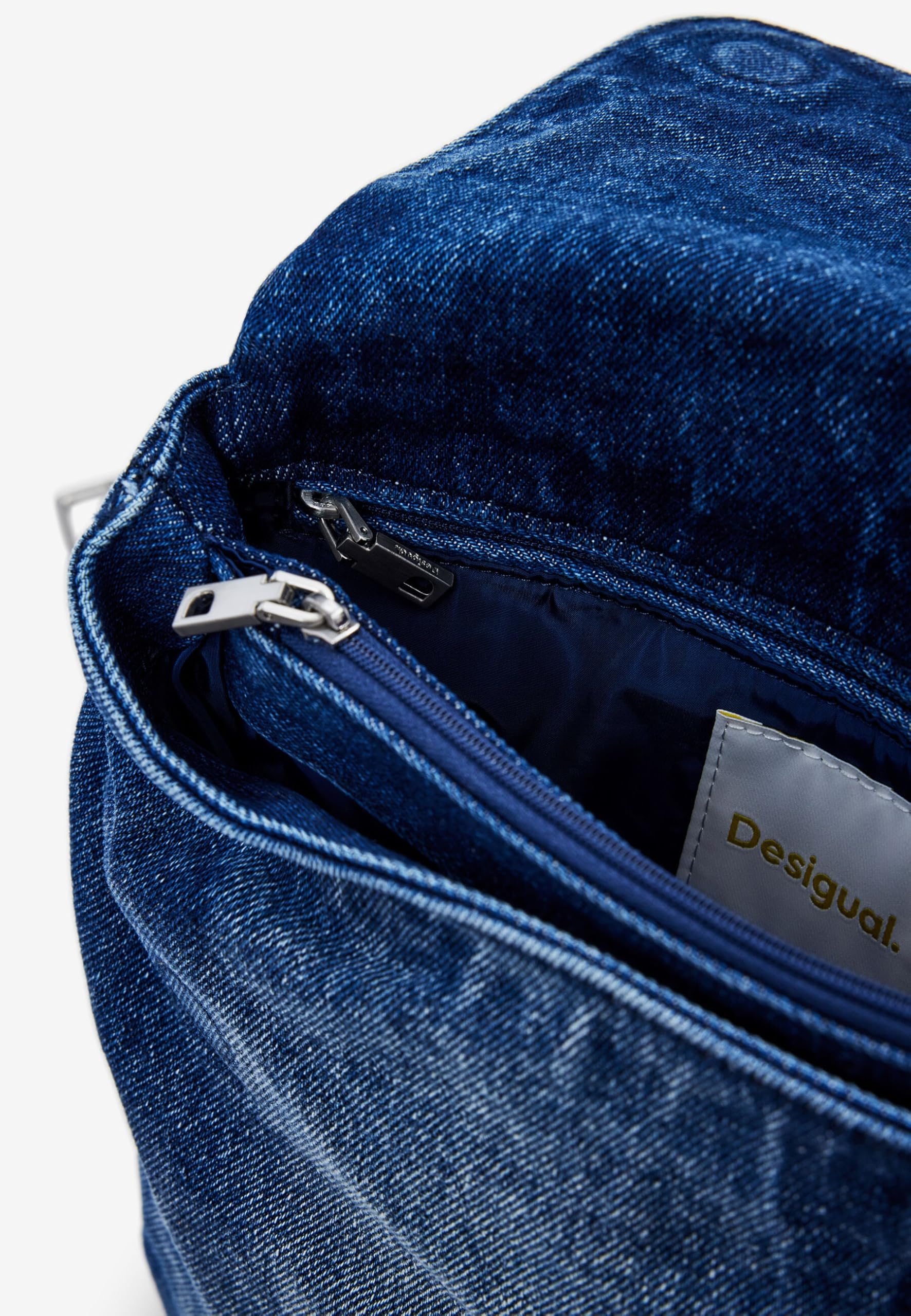 Desigual BACK_HALF LOG, U, 5053 DENIM MEDIUM WASH, Niebieski, 27.2, zwykły