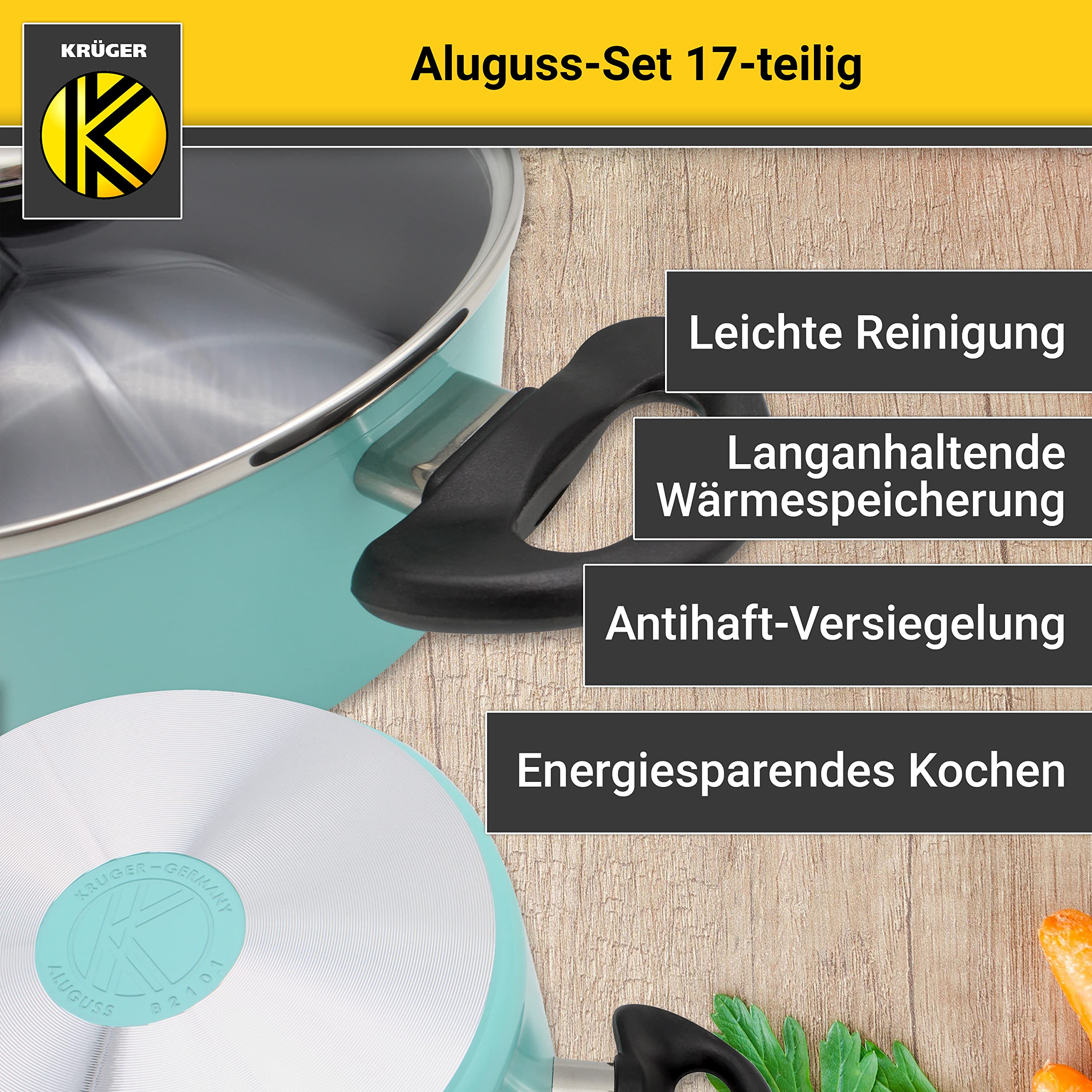 Uniware 12 Pcs S.s Cookware Set W. Golden Coating [3416]