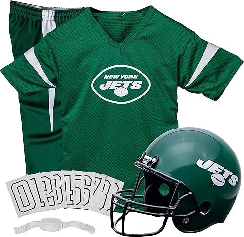 Miniatura 182 de Franklin Sports - Conjunto de uniforme de la NFL para niños y niñas; uniforme de fútbol americano juvenil, incluye casco, camiseta y pantalones