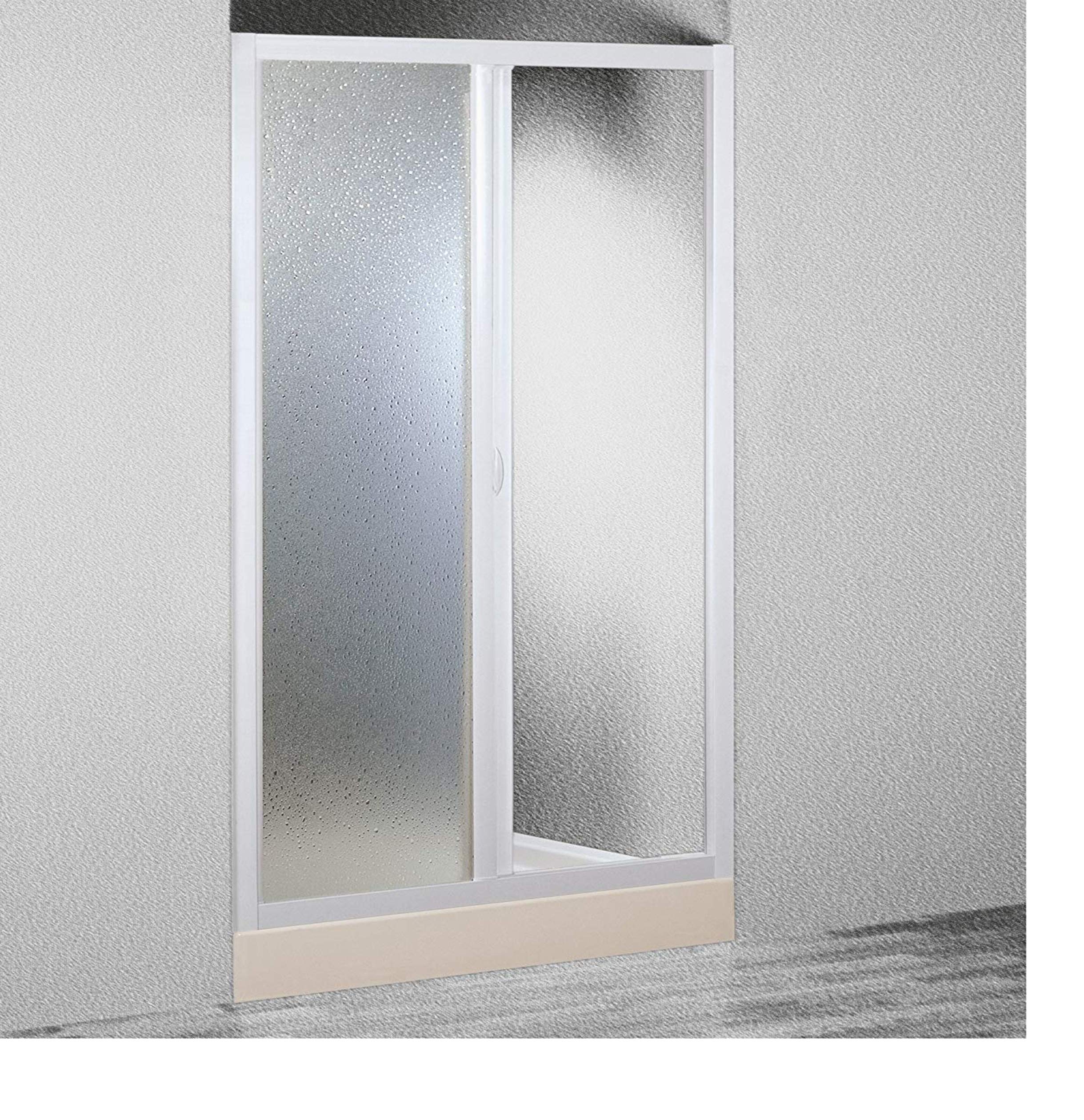 Forte Mampara de Ducha 150 CM de Acrílico Mod. Smart con Apertura Lateral