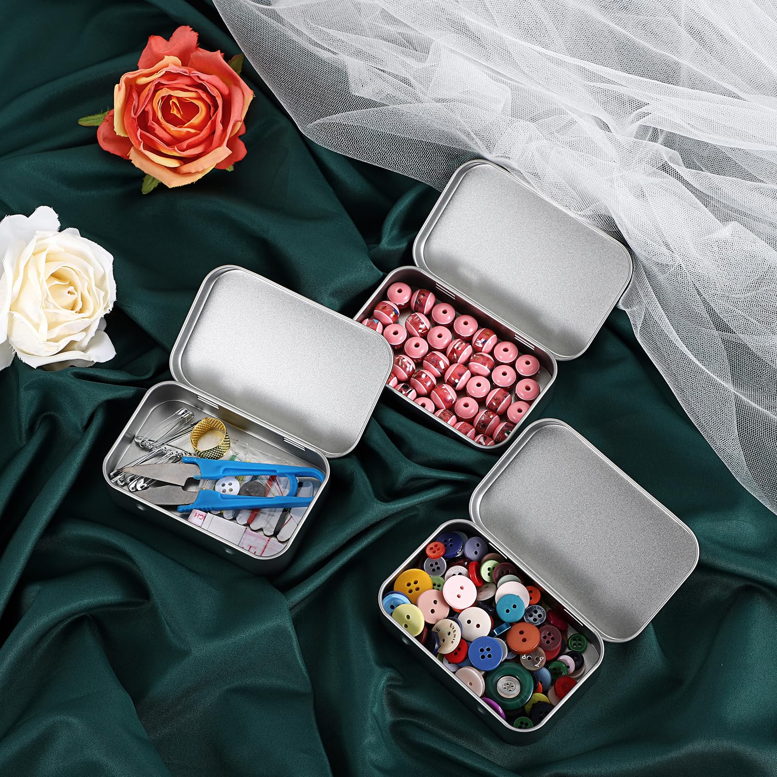 8er Set Metalldosen Mit Deckel – Mini-Aufbewahrungsboxen Aus Metall Für Süßigkeiten, Schmuck & Kleinkram