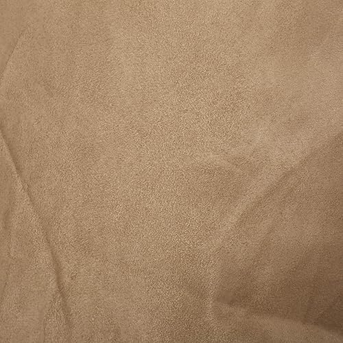 Miniatura 25 de Puff de microfibra de ante, Marrón French Roast,Rojo chino (Chinese Red),Tuscany,Carbón vegetal,Beige,Lavanda,rosado rosa (Rose Petal Pink)