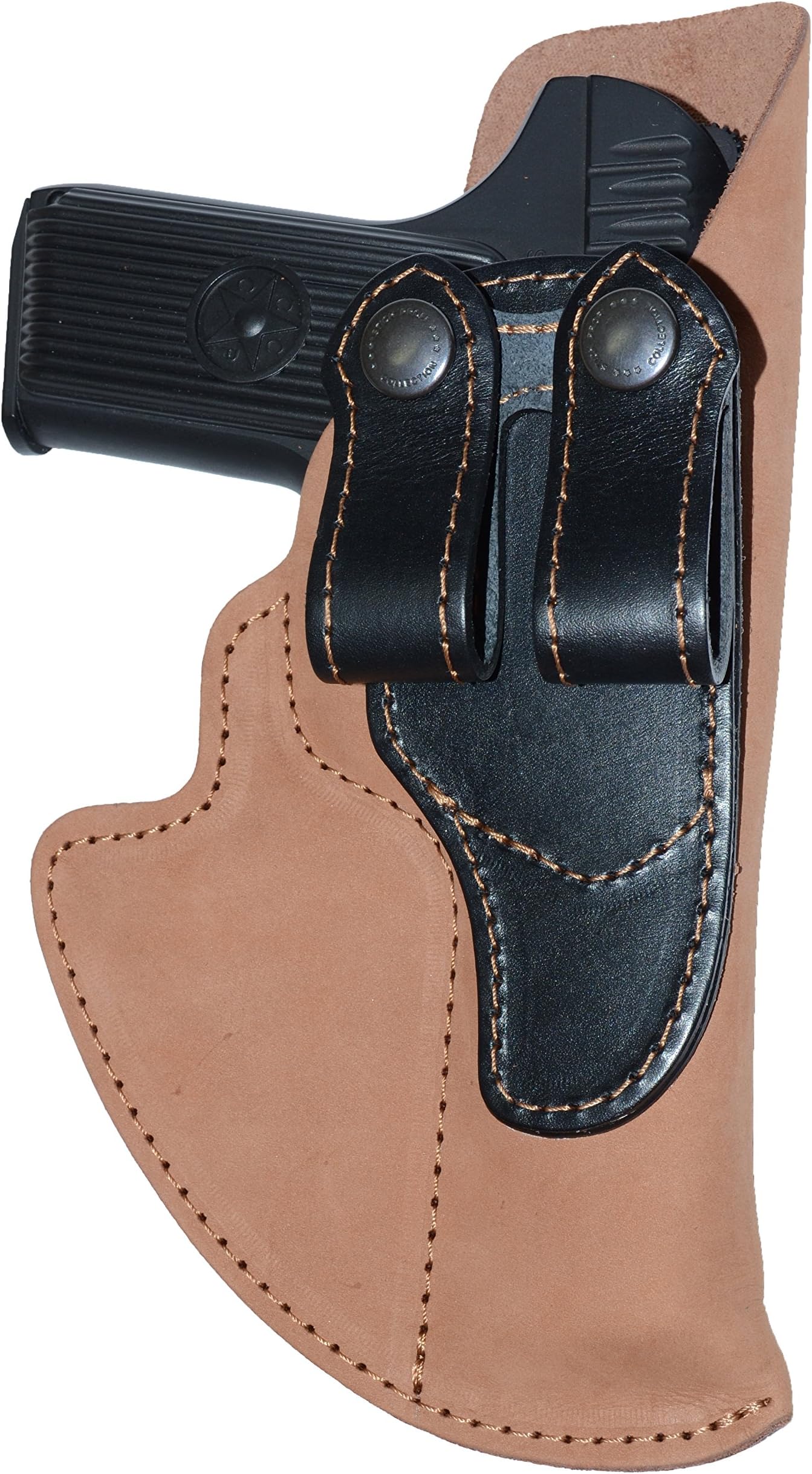 Tokarev TT (TT-33), Zastava M-57, Zastava M-70A (IWB) Concealment Carry Gun Holster, Genuine Leather, RH