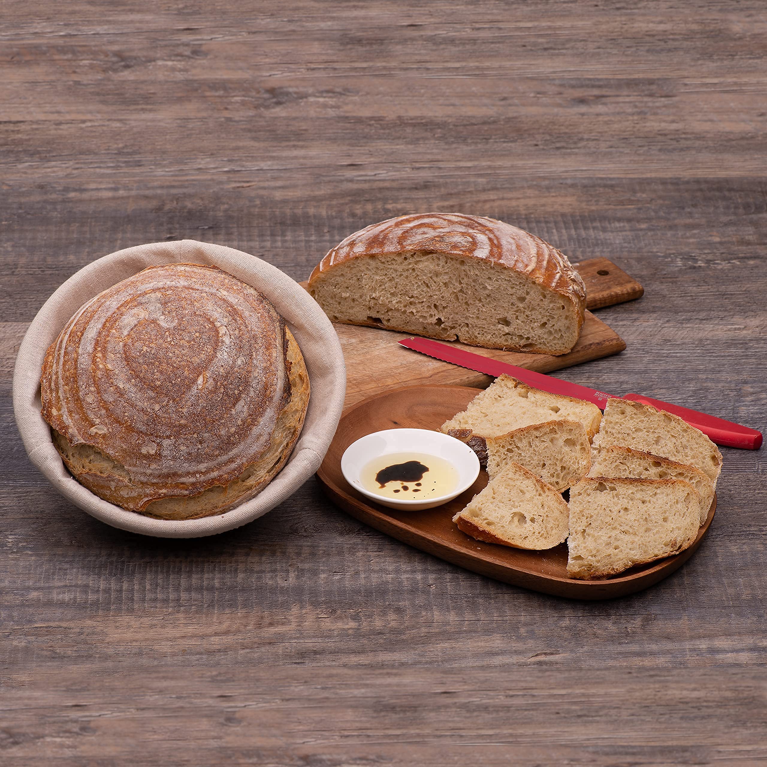 9 in Bread Proofing Basket Set Make Sourdough Bread with our