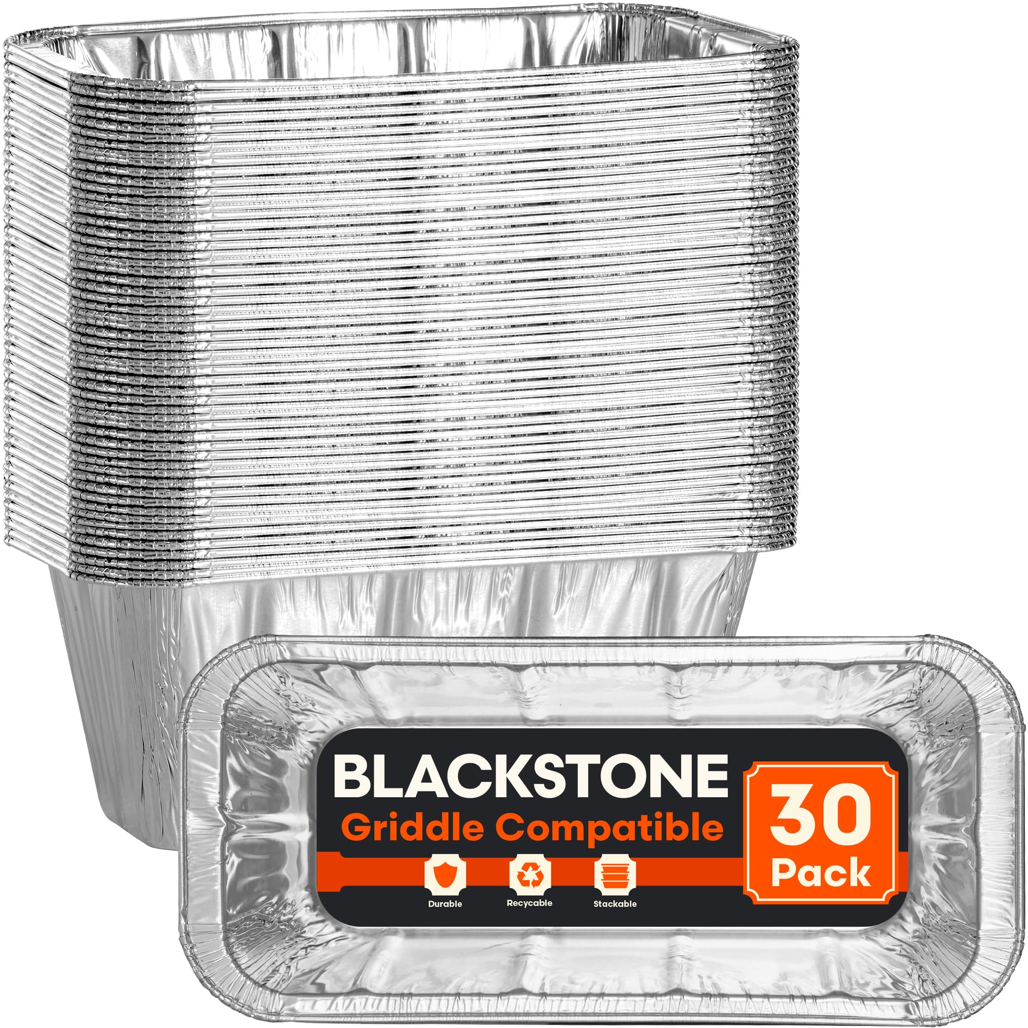 DOBI Blackstone Griddle Compatible Drip Pans (30 Pack)