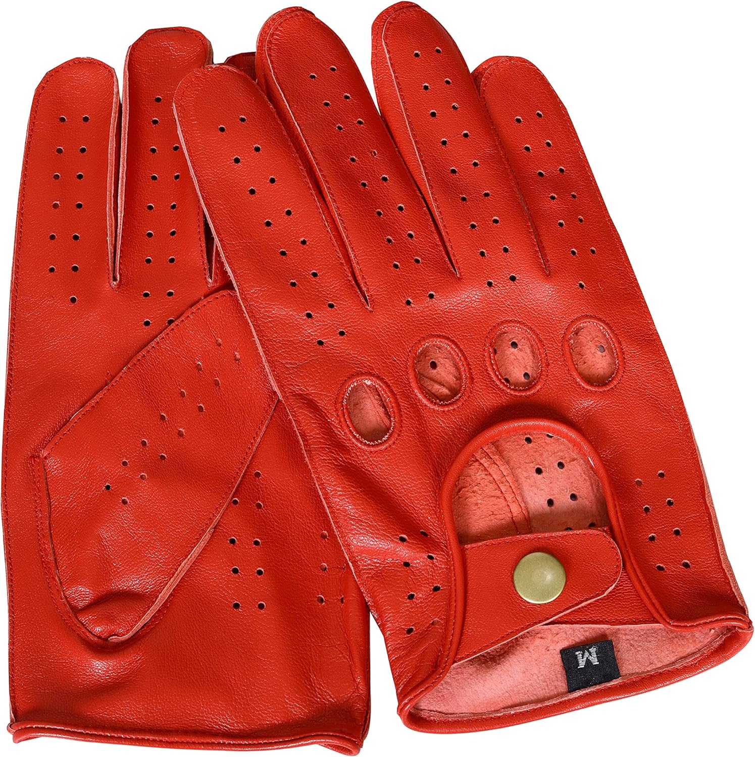 Genuine Leather Fashion Gloves, Motorcycle Knuckle Fit Gloves