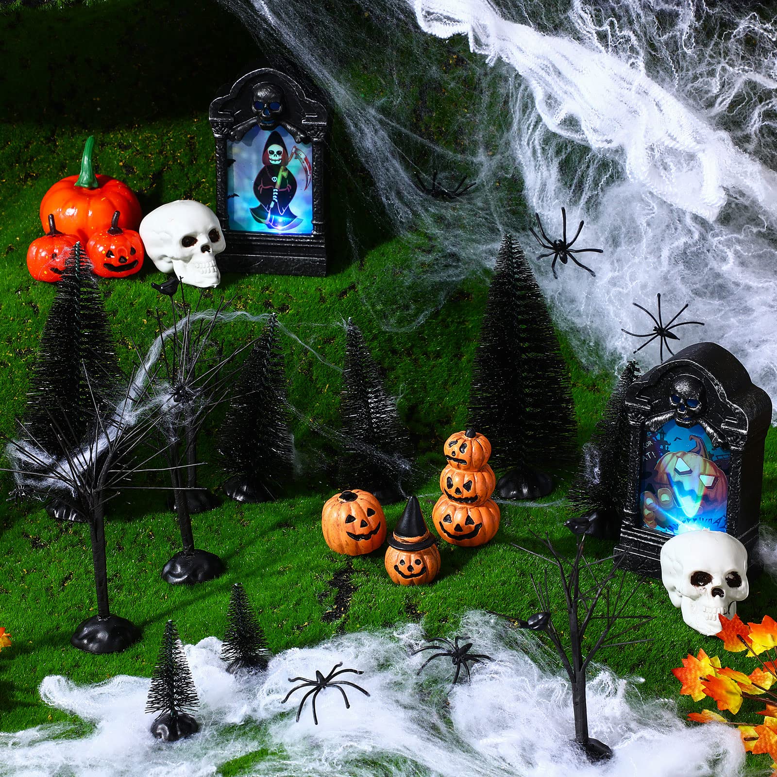 Amazon.co.jp: 19個 ハロウィン 村 アクセサリー オーナメント セット