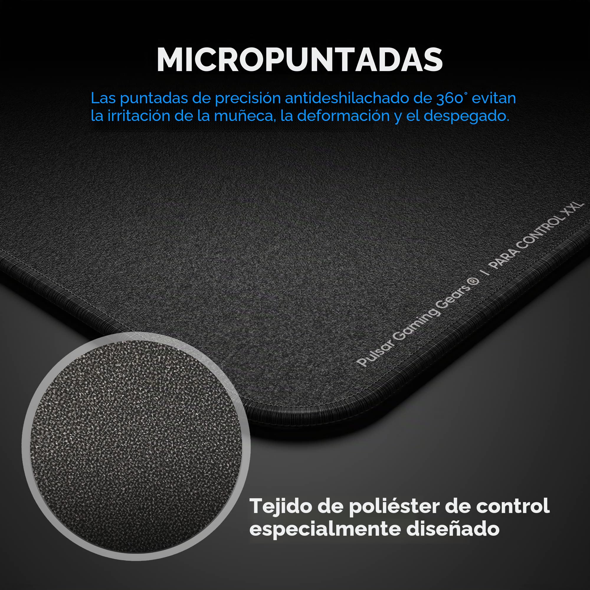 Pulsar Gaming Gears ParaControl v2 Alfombrilla Gaming, XXL, Negro | Balanced-Speed Control Surface Designed for Precision Tracking and Stable Aim