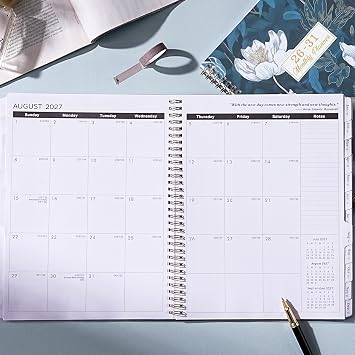 2026-2031 Monthly Planner - 5 Year Planner/Calendar from JUL. 2026 - JUN. 2031, 9 x 11, Monthly Tabs, Back Pocket, Twin-Wire Binding, Transparent Waterproof PP Cover