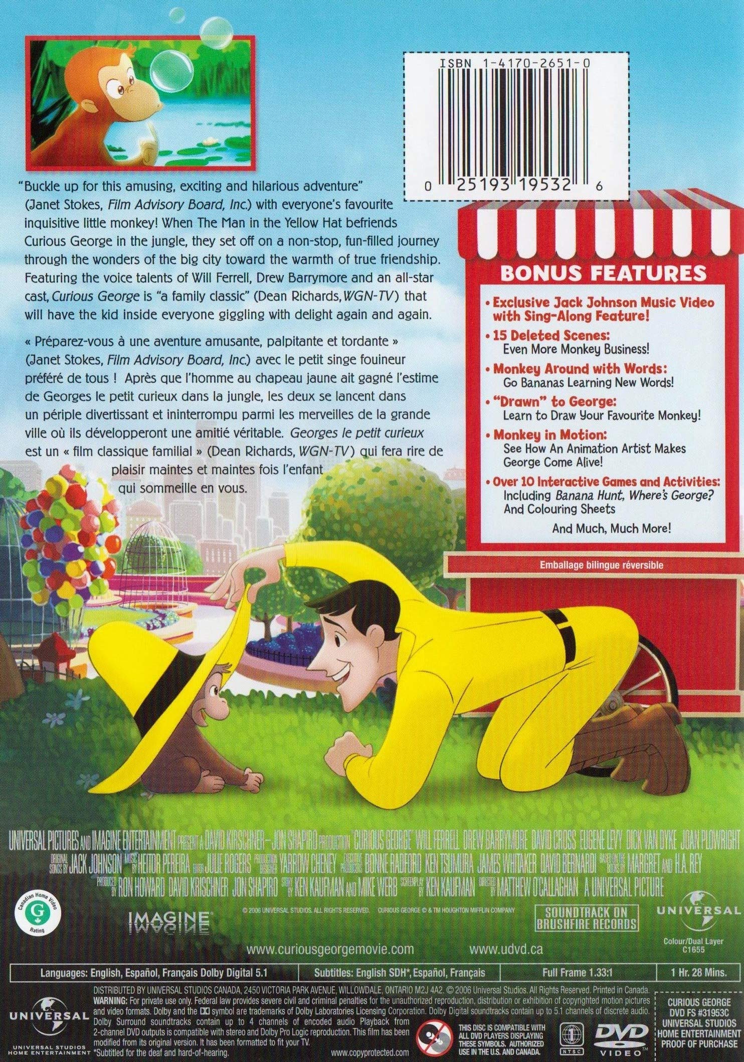 Curious George (Full Screen) [DVD] - PT01