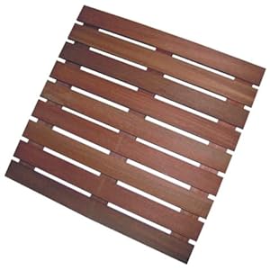 Vlondertegels tuintegel vlonder hardhout Bangkirai 50X50cm