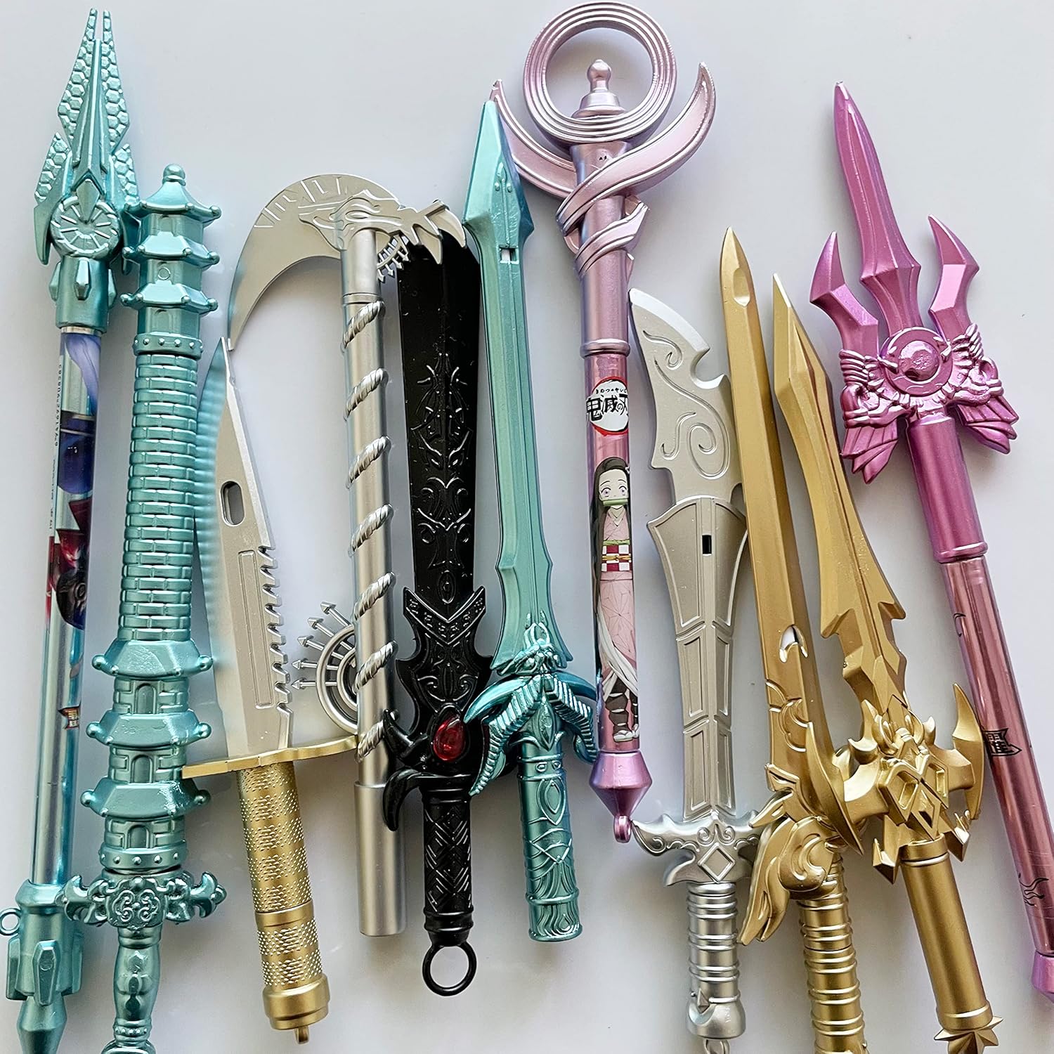 sencoo 24 pack Gel Pens Black Ink Sword Creative Stationery Pens Students Prize Children Gift Christmas Birthday School Boy Present