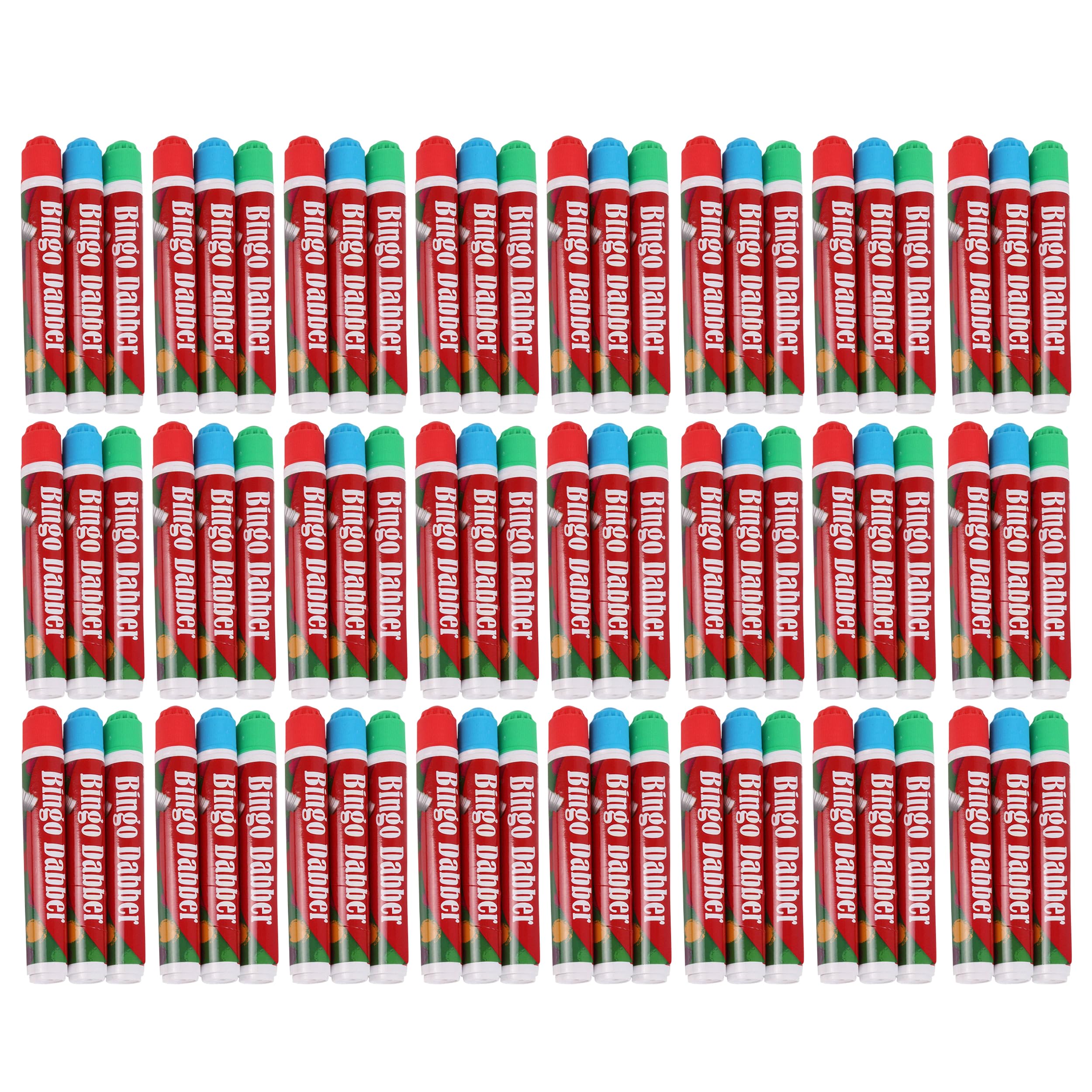 EASON BROS Pack Of 72 - Mixed Colour Non Drip Bingo Dabbers, Bingo Marker Pens & Dot Markers for Bingo Tickets, Cards, Flyers & Lotto Games