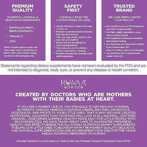 Miniatura 16 de Vitaminas para niños, gomitas de saúco para niños, suplementos de zinc para niños y vitamina C para niños, vitaminas de apoyo inmunológico