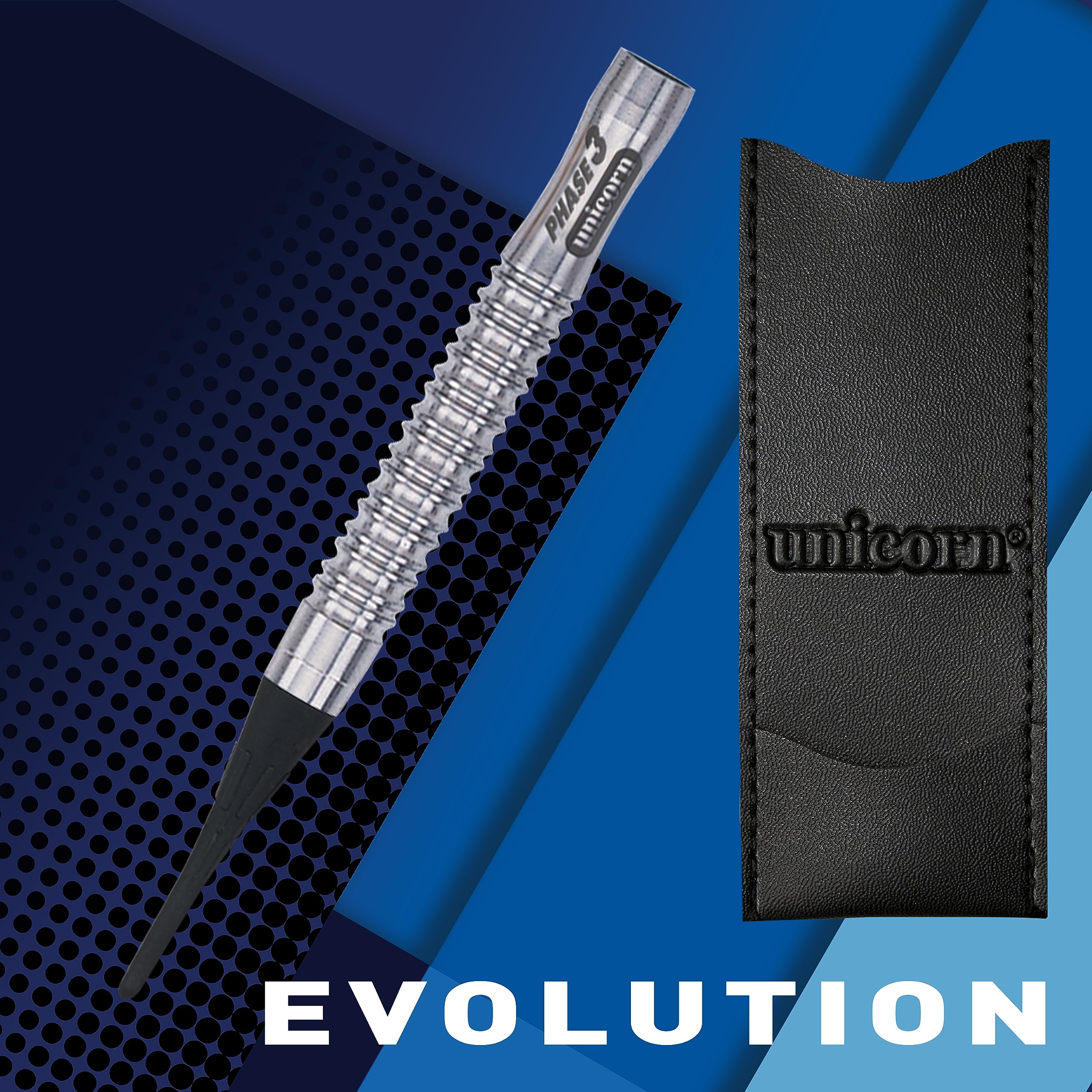 Unicorn Evo S/T Purist Phase 3 90% Tungsten Darts - Silver, 18 g