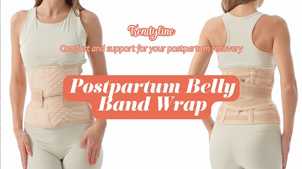 Postpartum Belly Wrap - Abdominal Support Girdle For Women, Adjustable, Breathable (Sizes M-XL) 8 thumbnail image