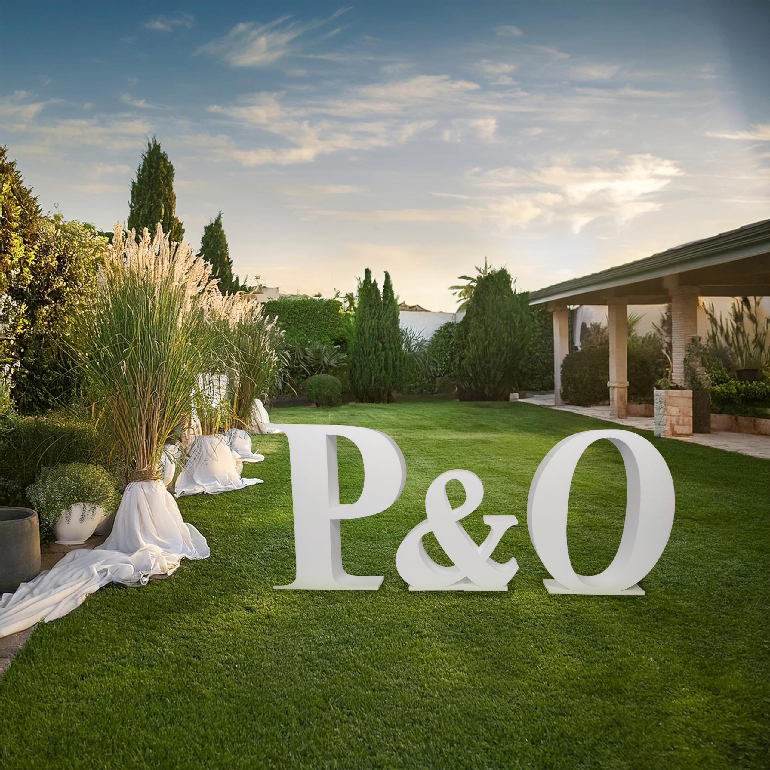 Letras Gigantes 60 cm en Poliestireno para Bodas y Eventos