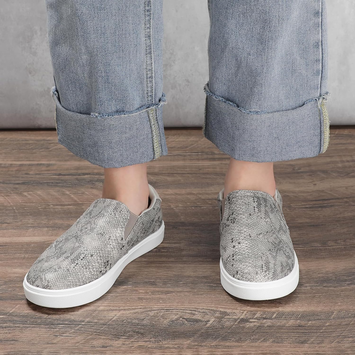 STQ Slip On Shoes for Women Comfort Fall Loafers Soft Business Casual Sneakers - Image 8