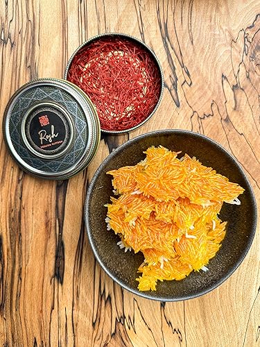 Miniatura 6 de Rosh Premium Saffron 0.07 oz (0.07 oz)  Hilos de especias de azafrán puro orgánicosin OMG de grado 1A+ (Super Negin) para cocinar arroz basmati,