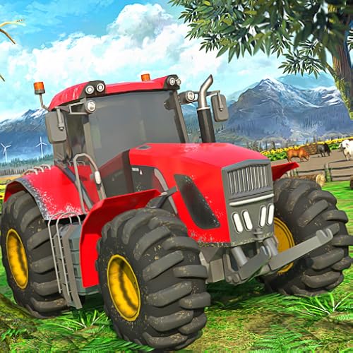 Real Village Tractor Farm Driver Adventure Games - Enjoy Farming Tractor Simulator Game Free For Kids