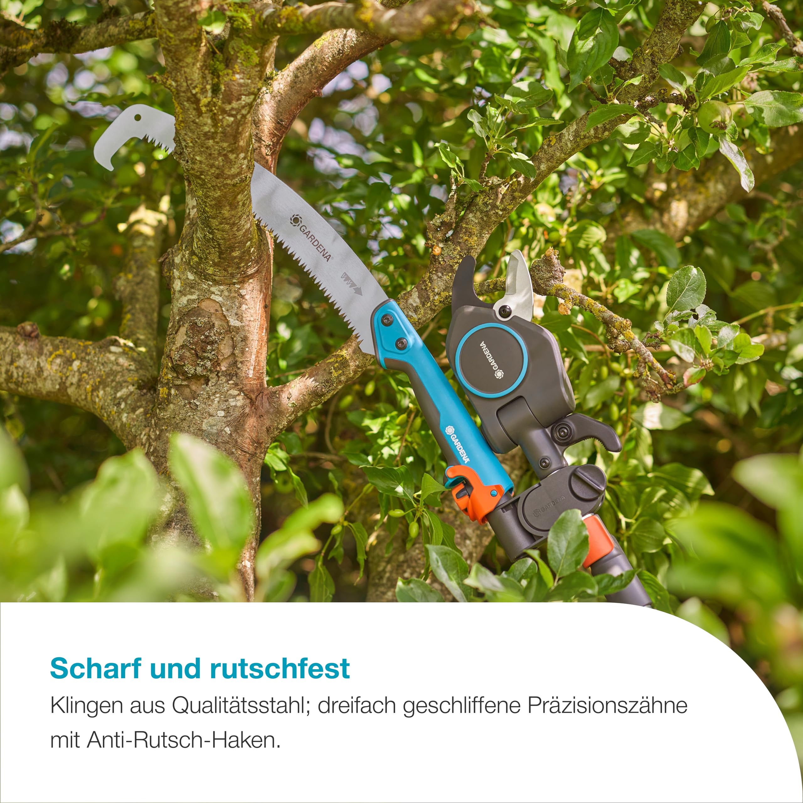 Gardena StarCut Säge und Adapter für StarCut Pro L, Baum- und Strauchschneider
