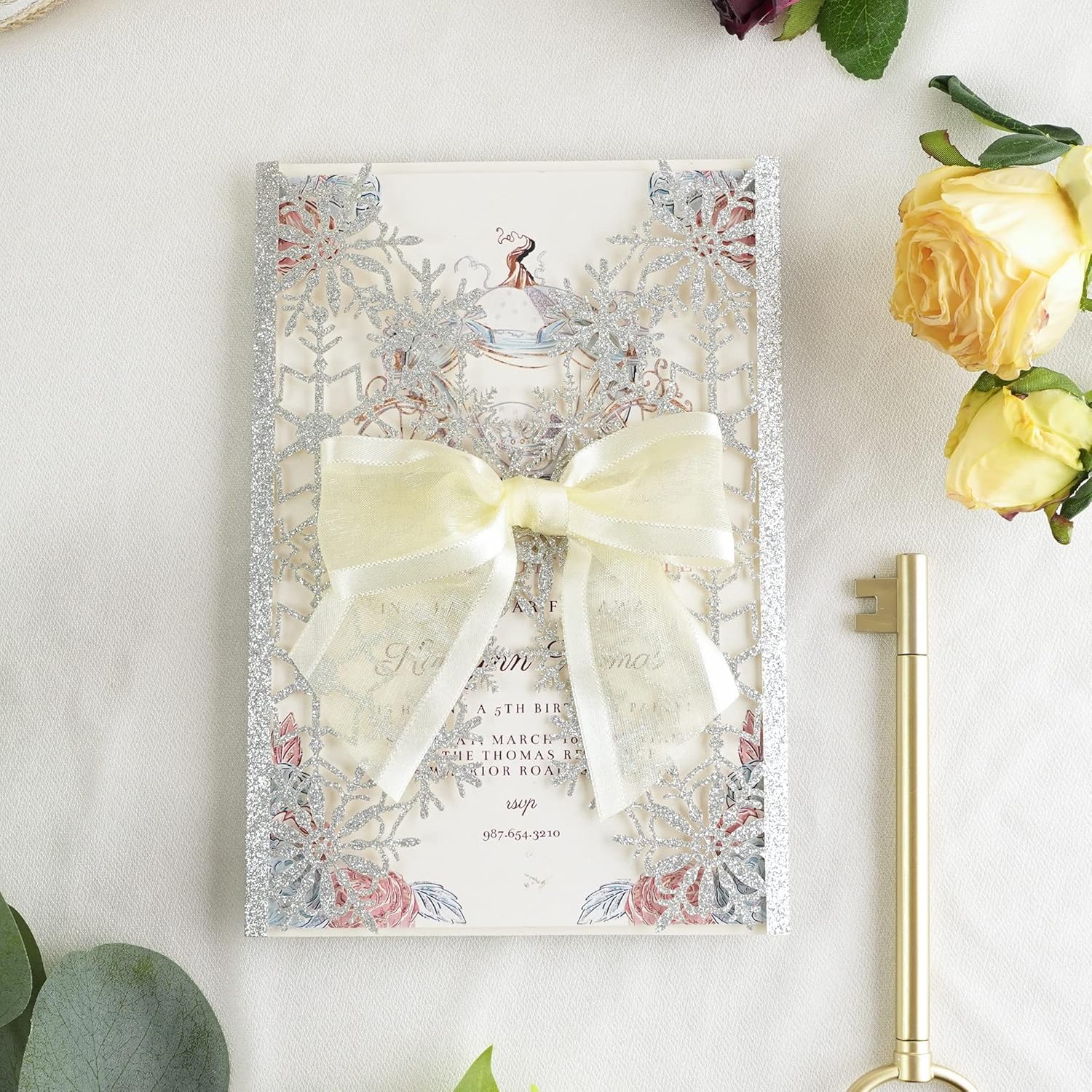 AIMUDI Ivory Bows for Weddings 4" Organza Bows Premade Twist Ties Bows for Gift Wrapping Crafts Treat Bags Baskets Cake Pop Baby Shower Birthday Decor - 12 Counts - Image 5