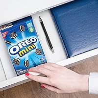 Vista 7 de OREO Mini galletas sándwich de chocolate, sabor original, bolsas grandes de 12-3 onzas (paquete de 2)