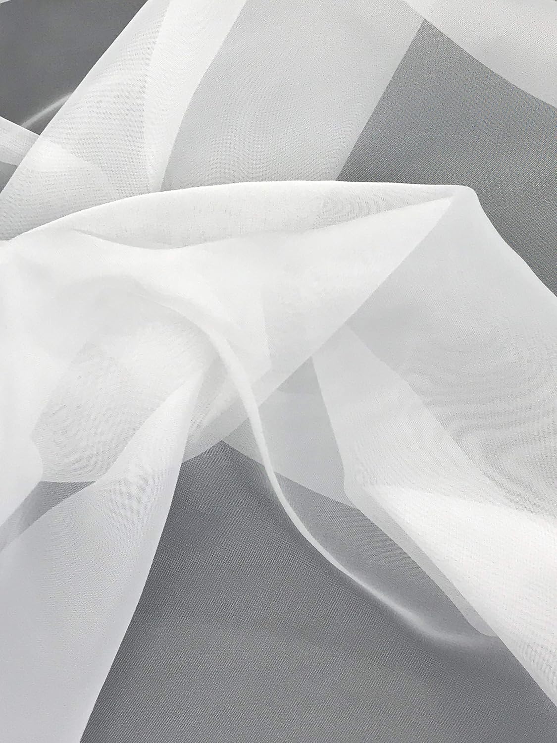 Sheer Voile Chiffon Fabric Draping Panels | Use for Backdrop Curtain 10 Feet Wide ( 2 Panels Burgundy ) Choose Size Below main image 0