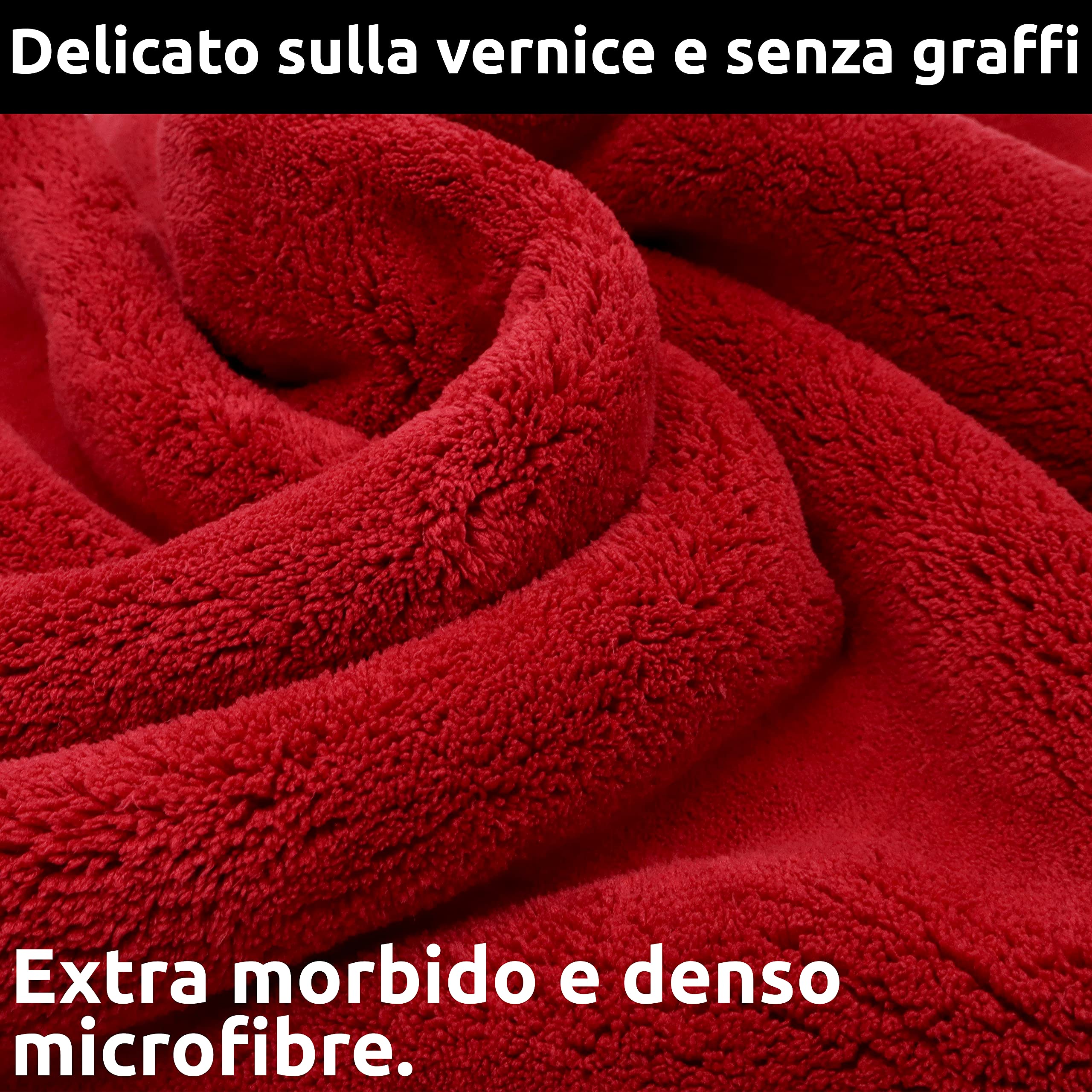 PREMIUM Drying Cloth [90x60cm - 1200GSM] - Extra assorbente senza residui - Panno in microfibra con estrema capacità di assorbimento - particolarmente delicato sulla vernice - per auto e moto