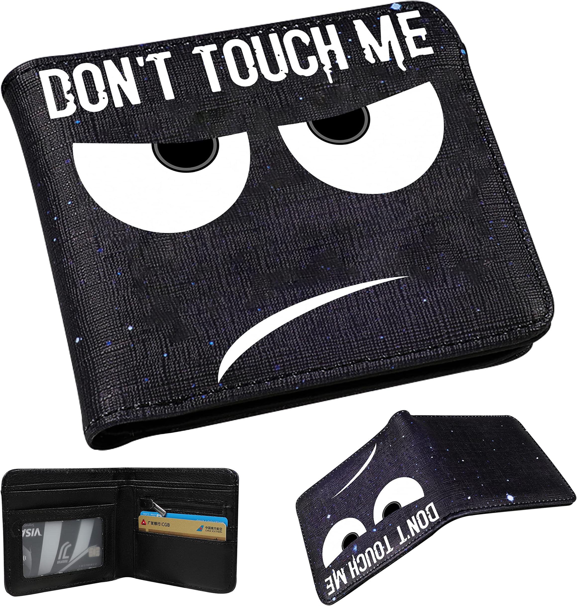 for Anime Leather Wallet, Angry Face