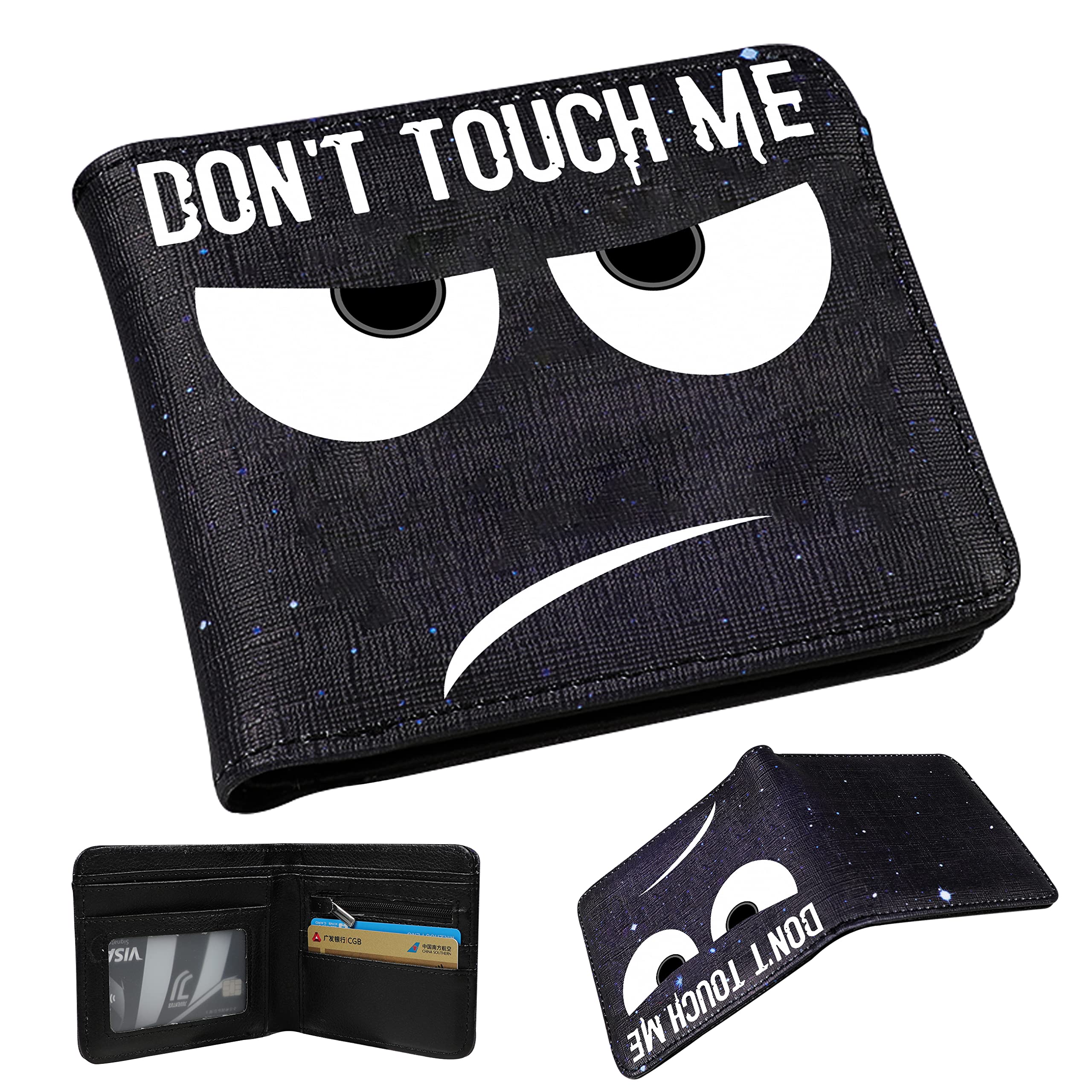 for Anime Leather Wallet, Angry Face