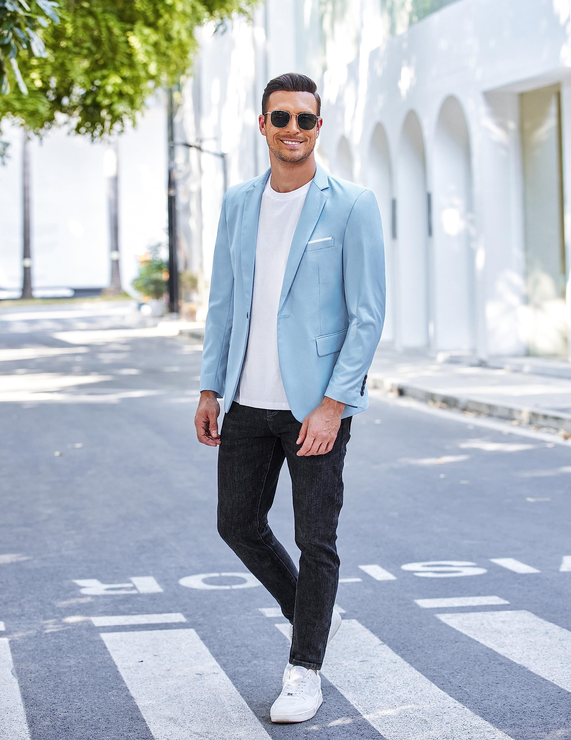 COOFANDY Blazer Casual da Uomo Ztj007744