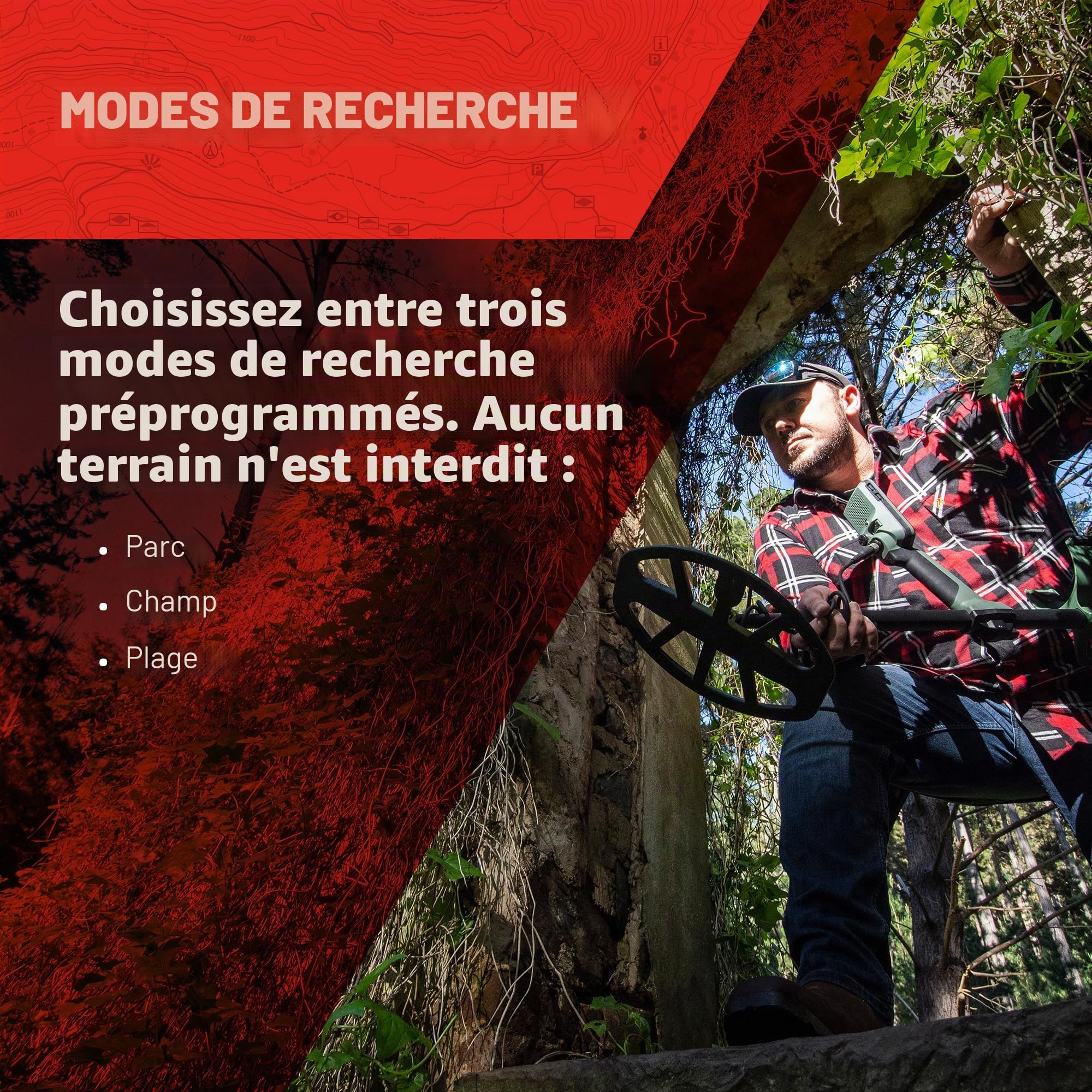 Minelab X-Terra Pro Détecteur de métaux étanche pour Adultes (3 Modes de détection)