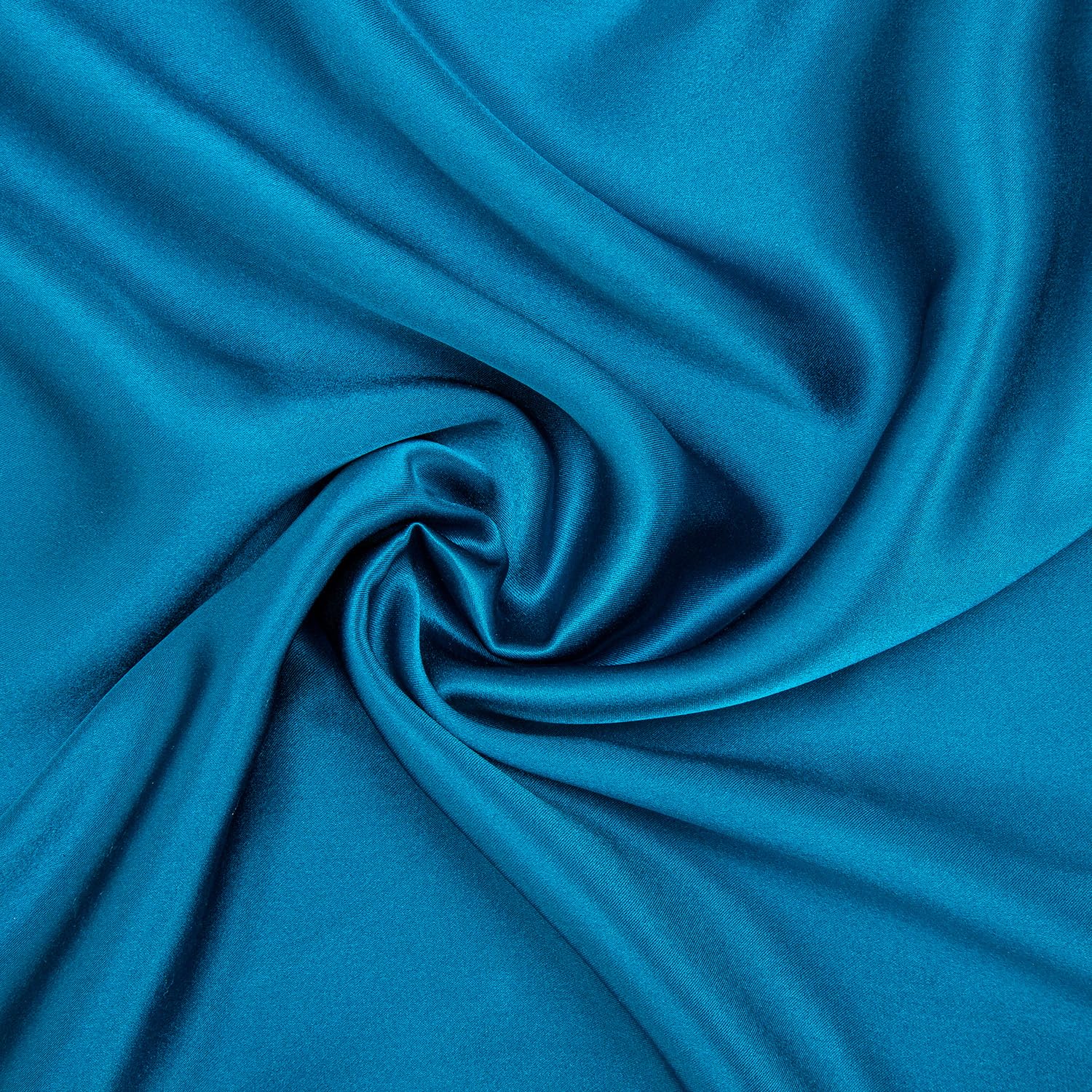RUIPTSKE Natural Silk Federa, ipoallergenico, 22momme, 100% Seta, 600 Filati, con a Scomparsa Cerniera (Peacock Blue, 50x75cm)