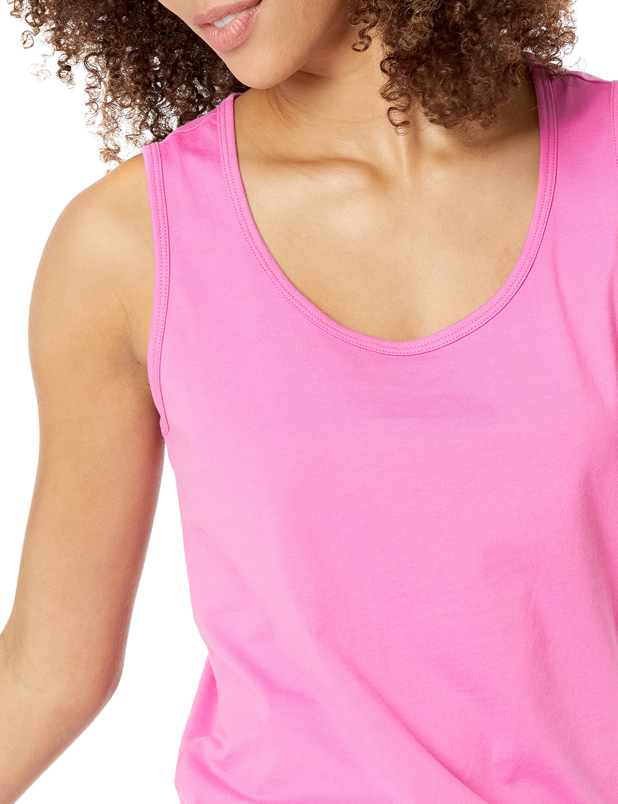 Amazon Essentials Canotta Smanicata in 100% Cotone vestibilità Classica Donna, Pacco da 2