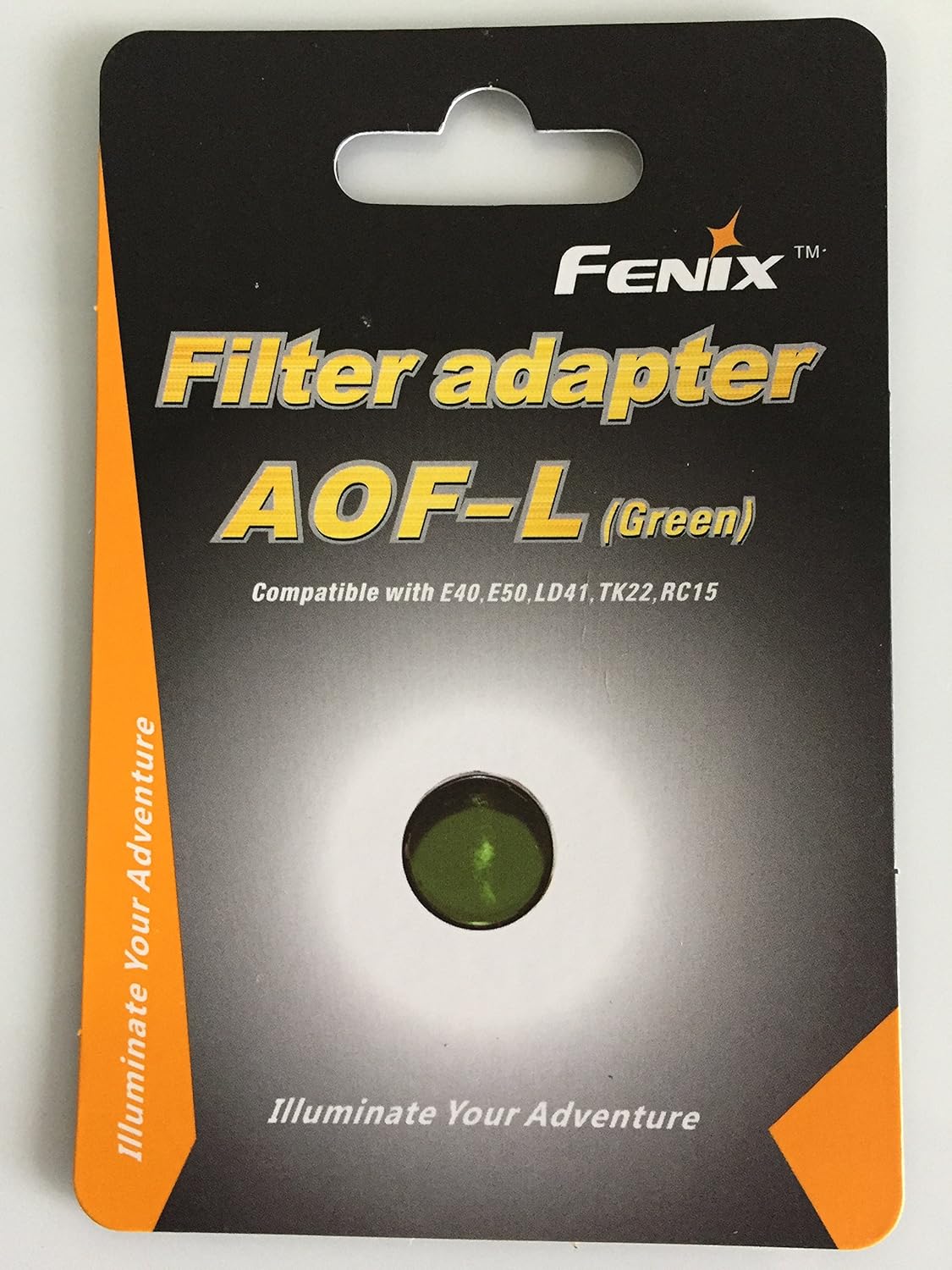 Fenix AOF-L Lens Filter Diffuser for TK22 LD41 E40,E50 RC15 Flashlight (Green)