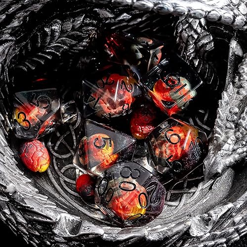 Miniatura 127 de UDIXI - Juego de dados poliédricos DND; juego de dados para Dungeons & Dragons, dados de calavera para DND, RPG, MTG y otros juegos de mesa