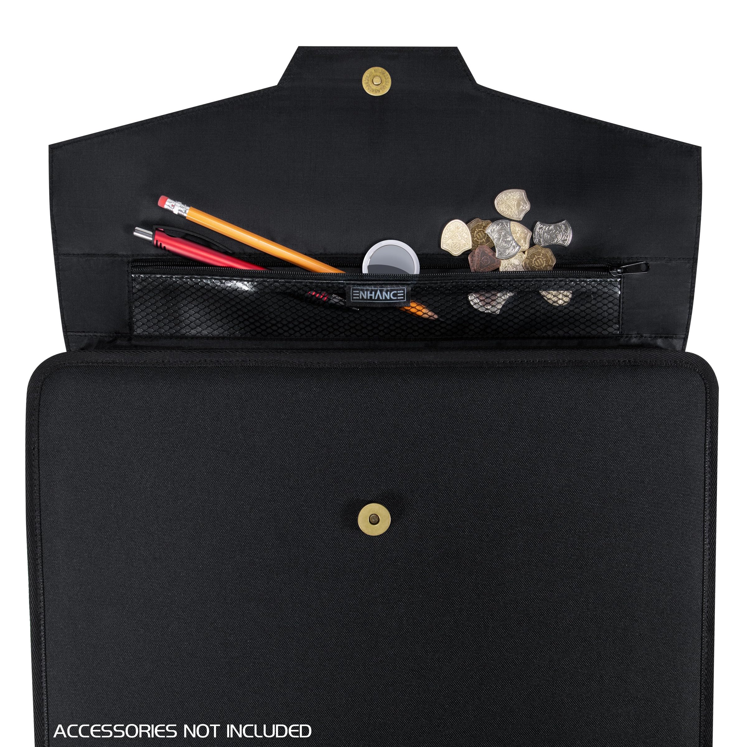 ENHANCE Carpeta Estándar de Carga Superior - Álbum Cartas Coleccionables con Capacidad 252 Cartas en Fundas Protectoras, Distribuidas en 9 Páginas con Bolsillos - Exterior Protector Primera Calidad