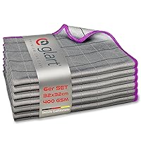 Glart 44C6P - 6 panni in carbonio, per la pulizia delle finestre